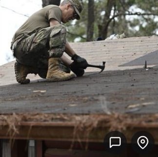 Nailing the new shingles