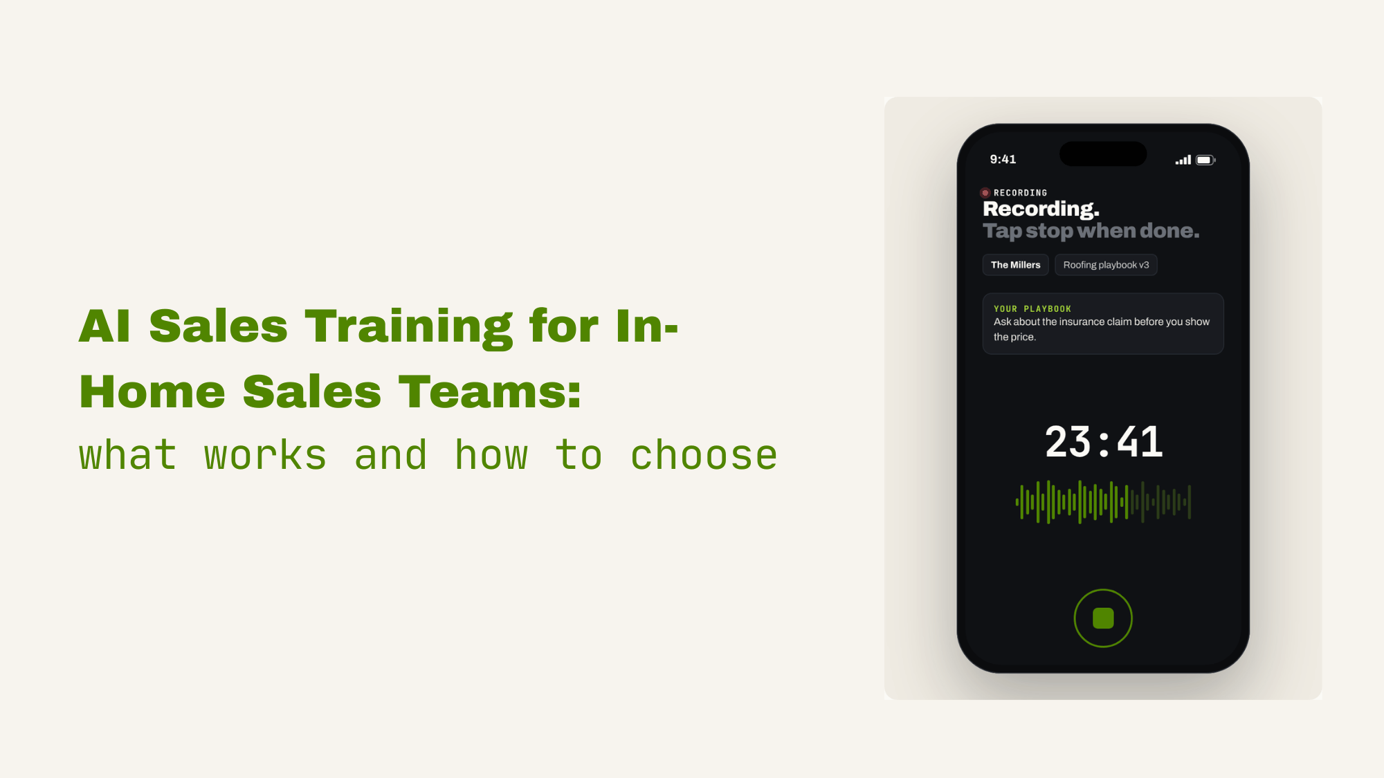 AI Sales Training for In-Home Sales Teams what works and how to choose